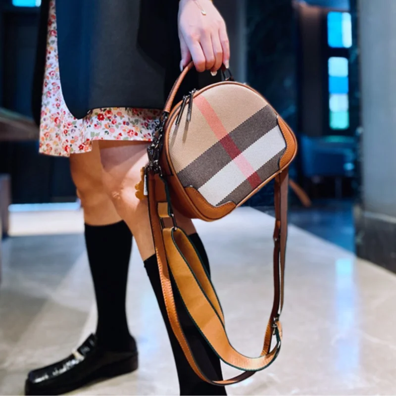 Bolso de hombro informal de cuero genuino para mujer, bandolera de alta capacidad, de lujo, a la moda, tendencia de marca, novedad de 2023