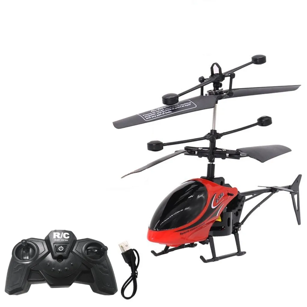 Mini RC Infrared Induction Remote Control RC Toy 2CH Gyro Helicopter RC Drone