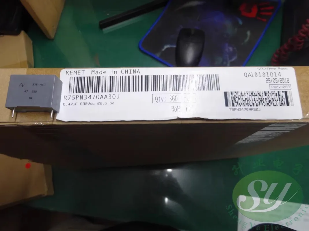 

5PCS AV R75 0.47uf/630V 470nf u47 474 New film capacitor 22MM