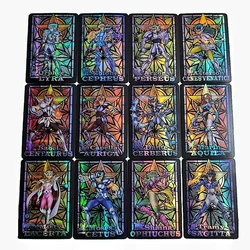 12pcs/set Saint Seiya Card Shaina Marin Dante Sirius Animation Characters Classics Anime Collection Flash Cards Toy Gift