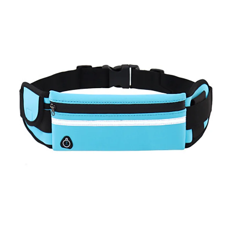 Jogging Sports Waist Belt Bag Pack Mobile Phone Keys Card Money Cash Bags with Bottle Water Holder Outdoor Running Stretch Pouch