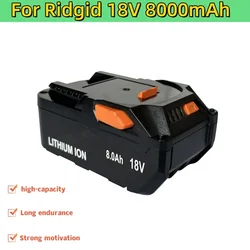 For AEG 18V Battery 8000mAh Li-ion For RIDGID R840083 CS0921 R84008 AC840084 L1830R