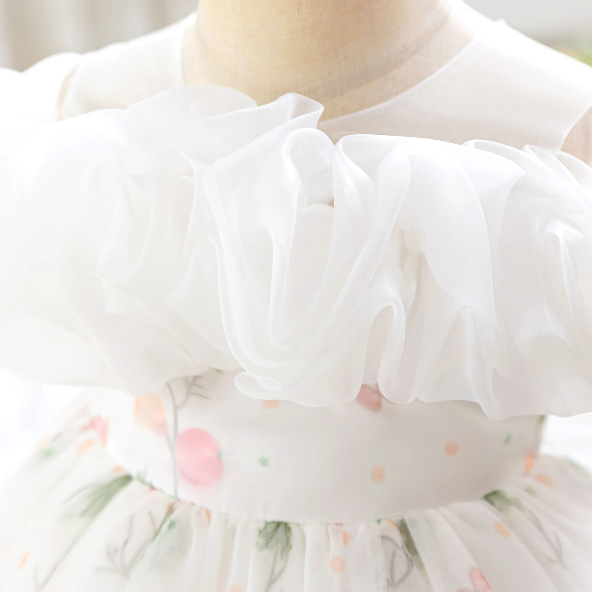 Sommer-Taufkleider für Babymädchen Kleinkind-Tüllkleider für den 1. Geburtstag Elegante Hochzeits-Brautjungfernkleider Abendgarderobe – Detail 27
