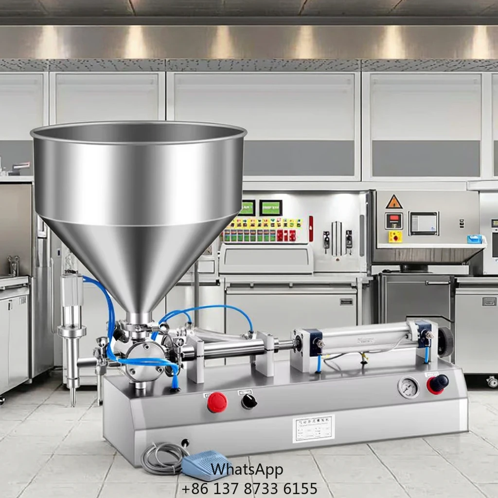 

Easy To Operate Filling Machine One Click Start Horizontal Filling Machine With Pedal