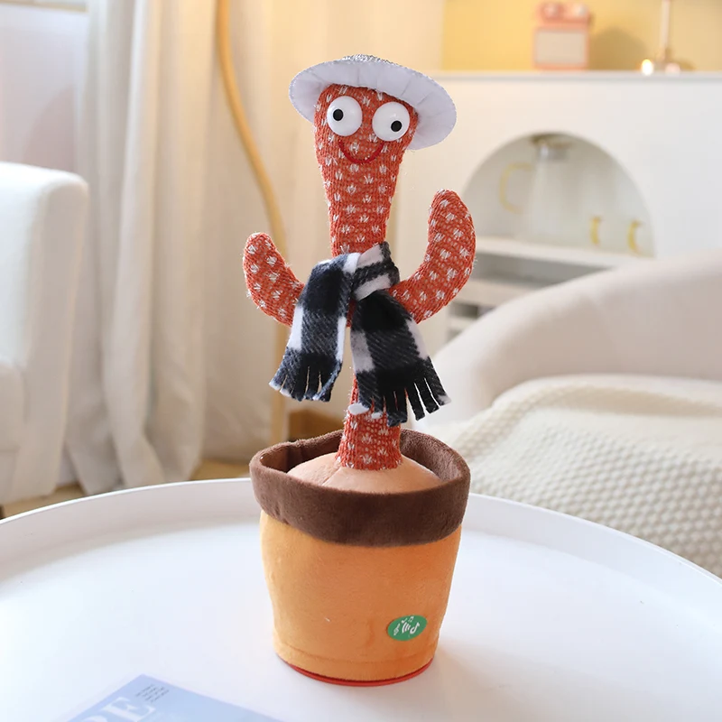 33 cm Kaktus Plschtier Tanzen Sprechender Kaktus Lebensechtes Spielzeug  Kawaii Plsch Leuchtende Kaktus Puppe Dekoration  Weihnachtsgeschenkkollektion - AliExpress 26