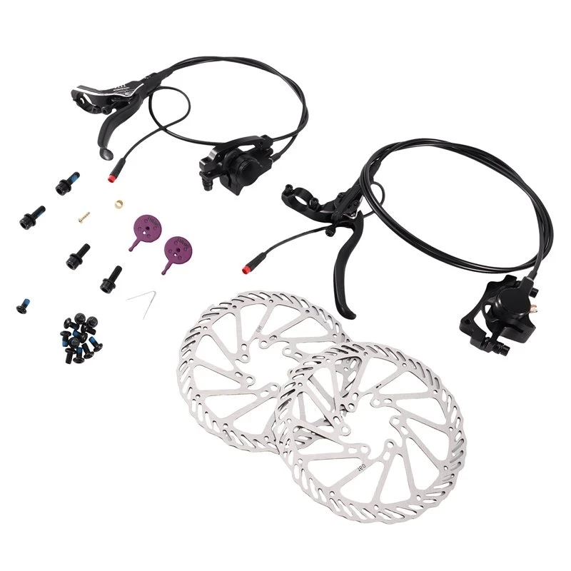 Quality EBIKE 2PIN Power-Off Hydraulic Brake Kit, For The Left Front