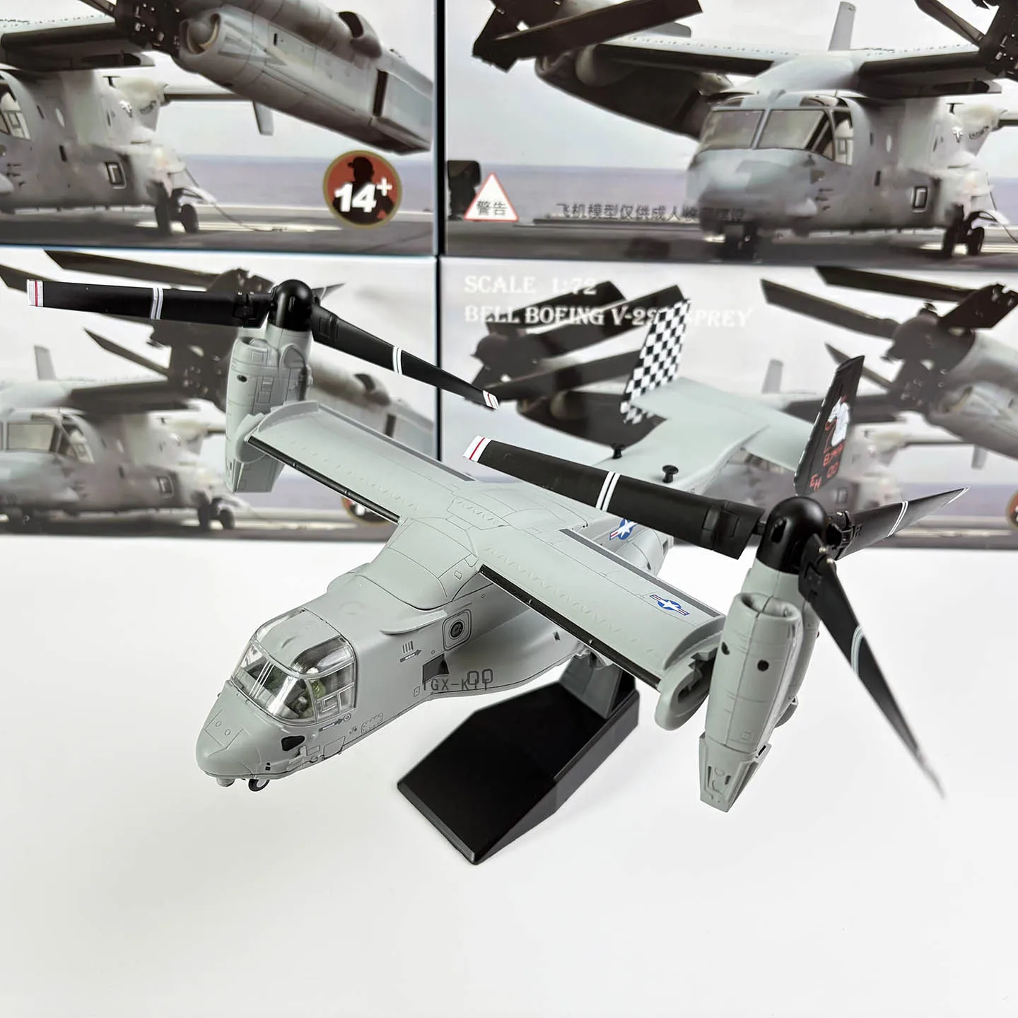 1:72 Scale US Navy Marine V22 V-22 Osprey Transport Helicopter