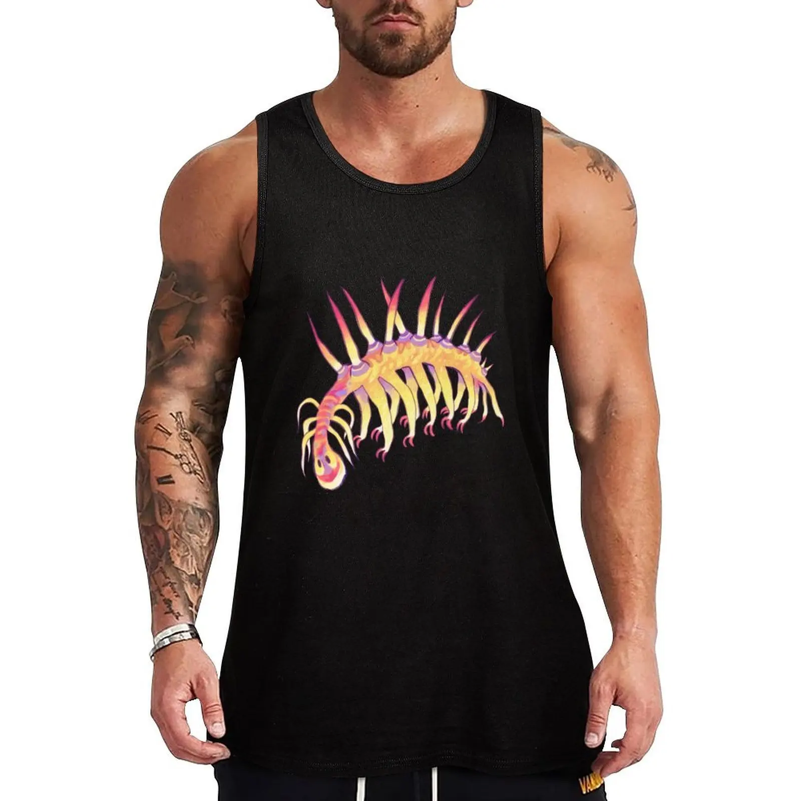 Hallucigenia Tank Top Sleeveless Workout Tank Top Muscle Fit Gym Shirt