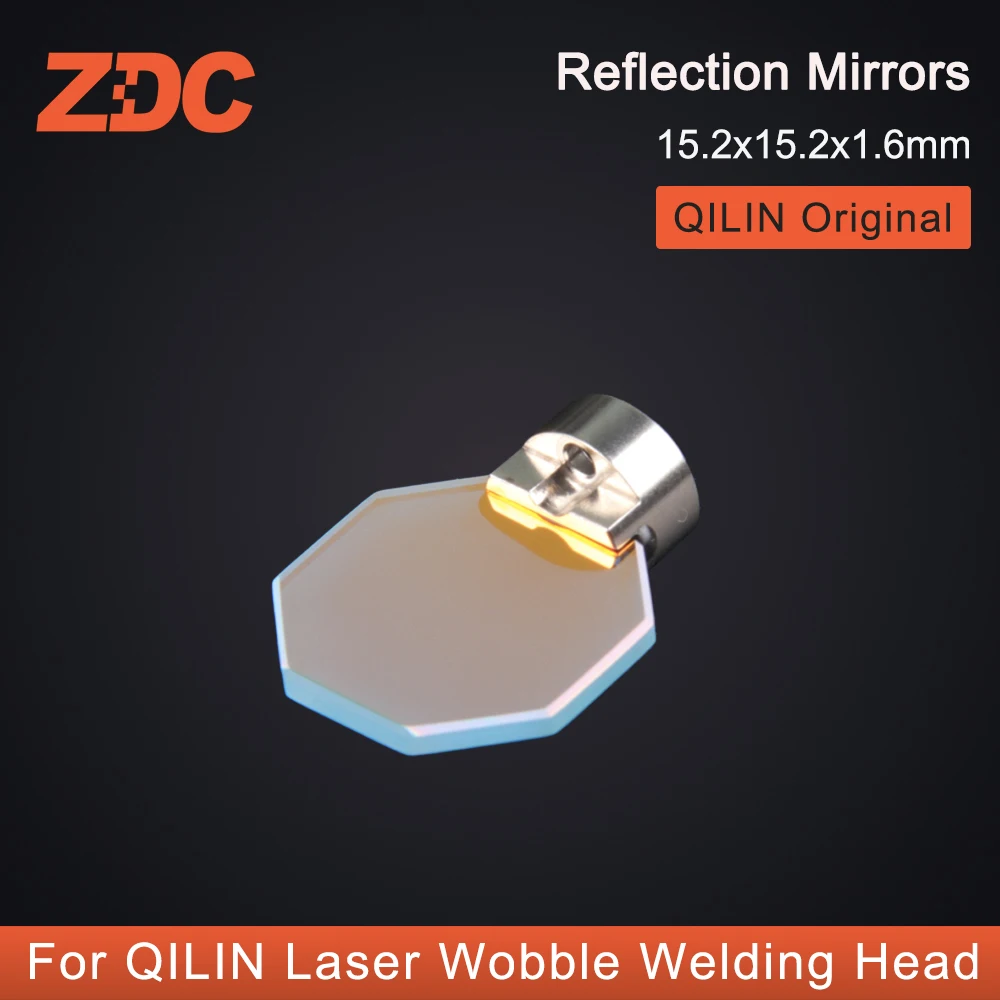 Imagem -05 - Espelhos de Reflexão Zdc Qilin com Suporte Laser Wobble Cabeça de Soldagem Original 15.2x15.2x1.6