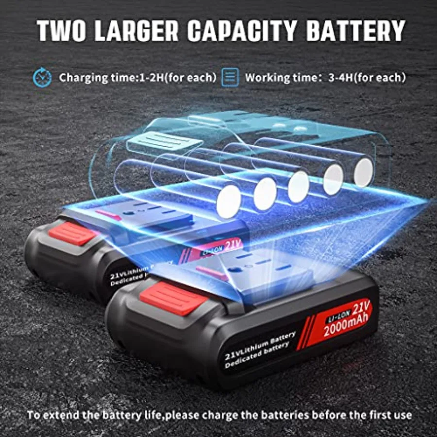 مقصات تشذيب كهربائية مطورة لعام 2025، مقلم تشذيب كهربائي لاسلكي احترافي يعمل بالبطارية مع 2 قطعة Rech