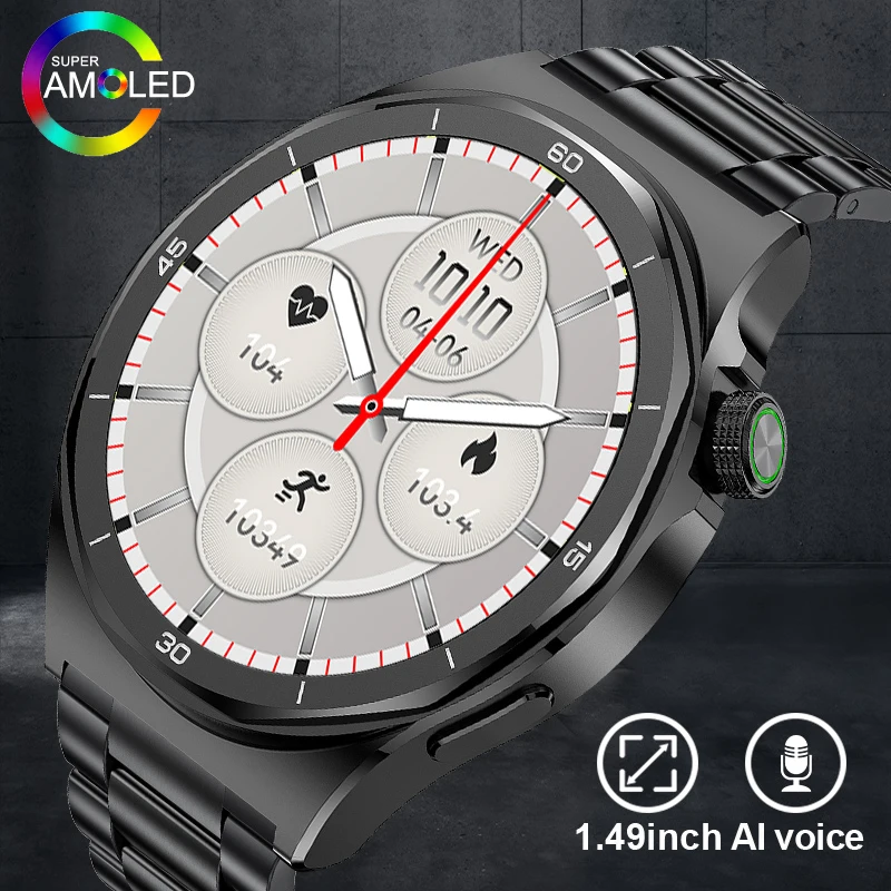 

LIGE Men Women's Bluetooth Call Smartwatch 1.49inch HD Display Screen Health Monitoring Smart Watch Man Fitness Sports Pedometer