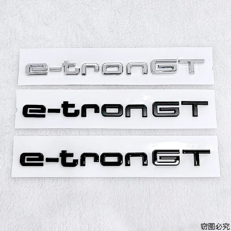 

ABS Car Rear Trunk Emblem Side Stickers Badge for Audi E-tronGT Letter Sline S3 S4 S5 S6 S7 S8 A4L A5 A6L A3 A4 A7 Q3 Q5 Q7