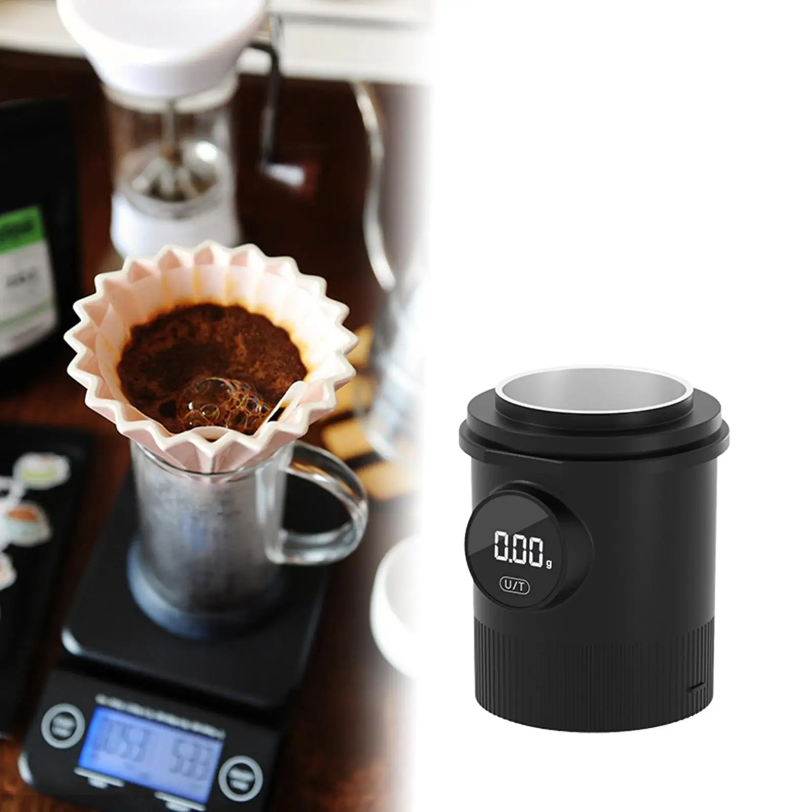 

Coffee Dosing Cup,Espresso Coffee Accessory,58mm,Part,Grinding Powder Feeder