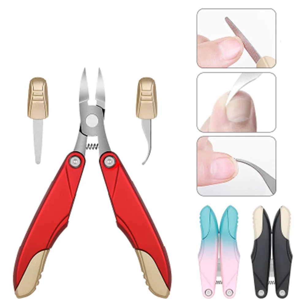 

Folding Nail Nipper Matte Red Bow Shape Ingrown Toenail Clipper Nail File Cleaner Manicure Pedicure Tool Stainless Steel ABS
