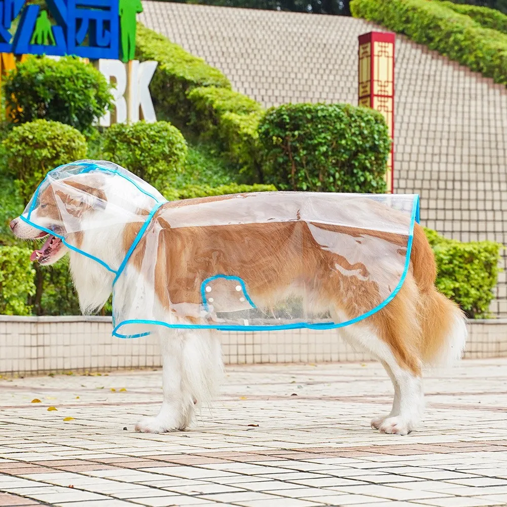 Haustier-Regenmantel, transparenter Hunde-Regenmantel, wasserdichte und winddichte Haustier-Kleidung, regnerischer Hund, zum Gehen, Schutzkleidung