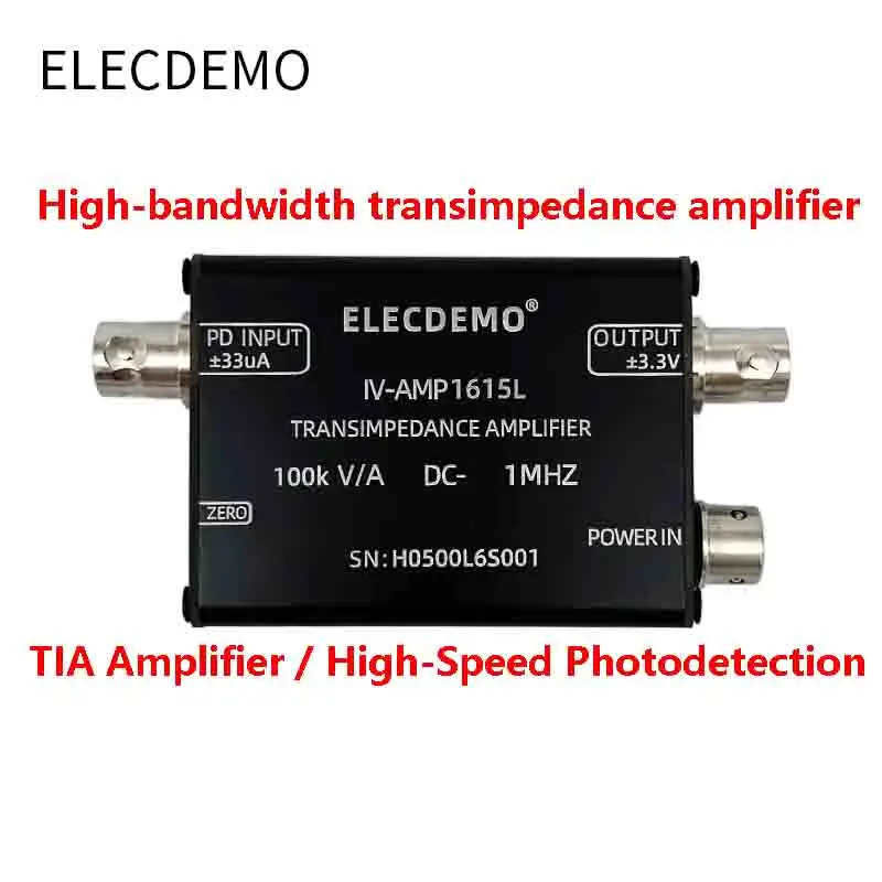 

High speed IV conversion of transimpedance amplifier Hamamatsu PIN photocell signal detection Avalanche APD sensor 1M bandwidth