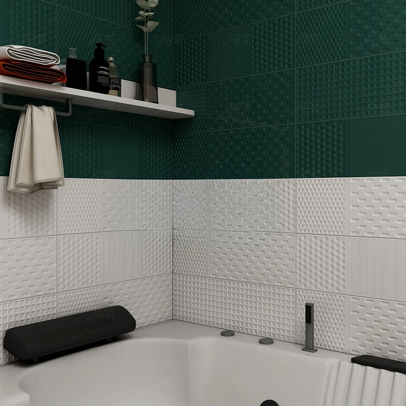 Dark Green Kitchen Bathroom Macaron Tile