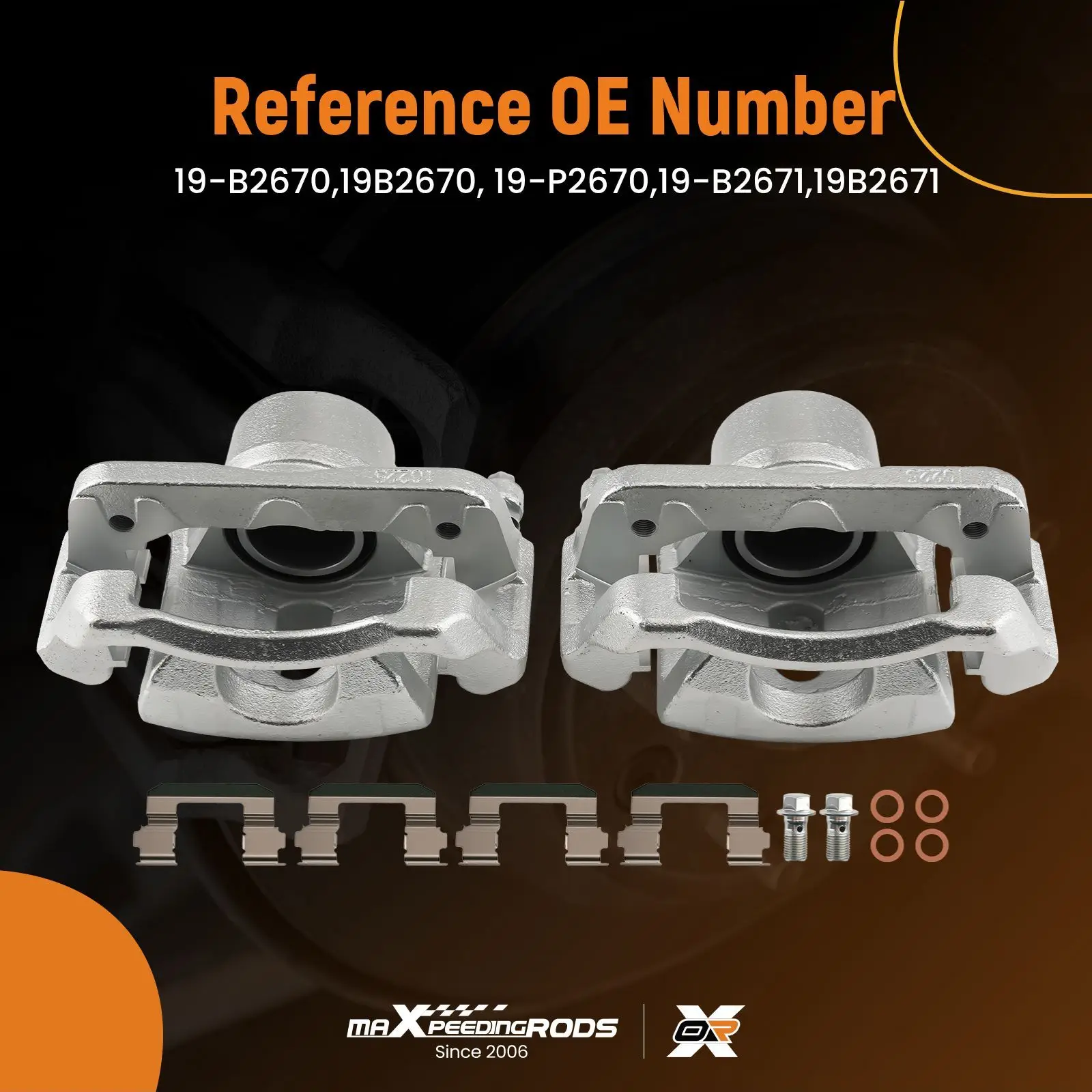 

Передний левый и правый дисковый тормозной суппорт с кронштейном для Honda Pilot 2003-2008