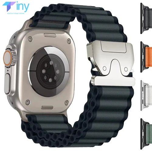 Correa Alpine de nailon para Apple Watch Band 11 46mm Ultra 2 49mm 45mm 44mm 42mm pulsera para IWatch Series 10 9 7 8 SE Correas