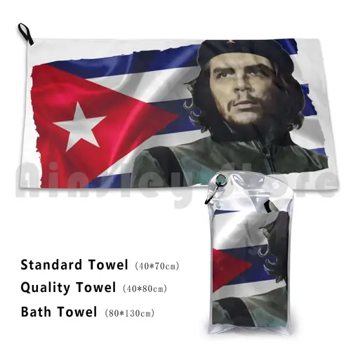 Che Guevara Bath Towel Beach Cushion Guevara Che Che Guevara El Comandante Cuba Cuban Revolution 