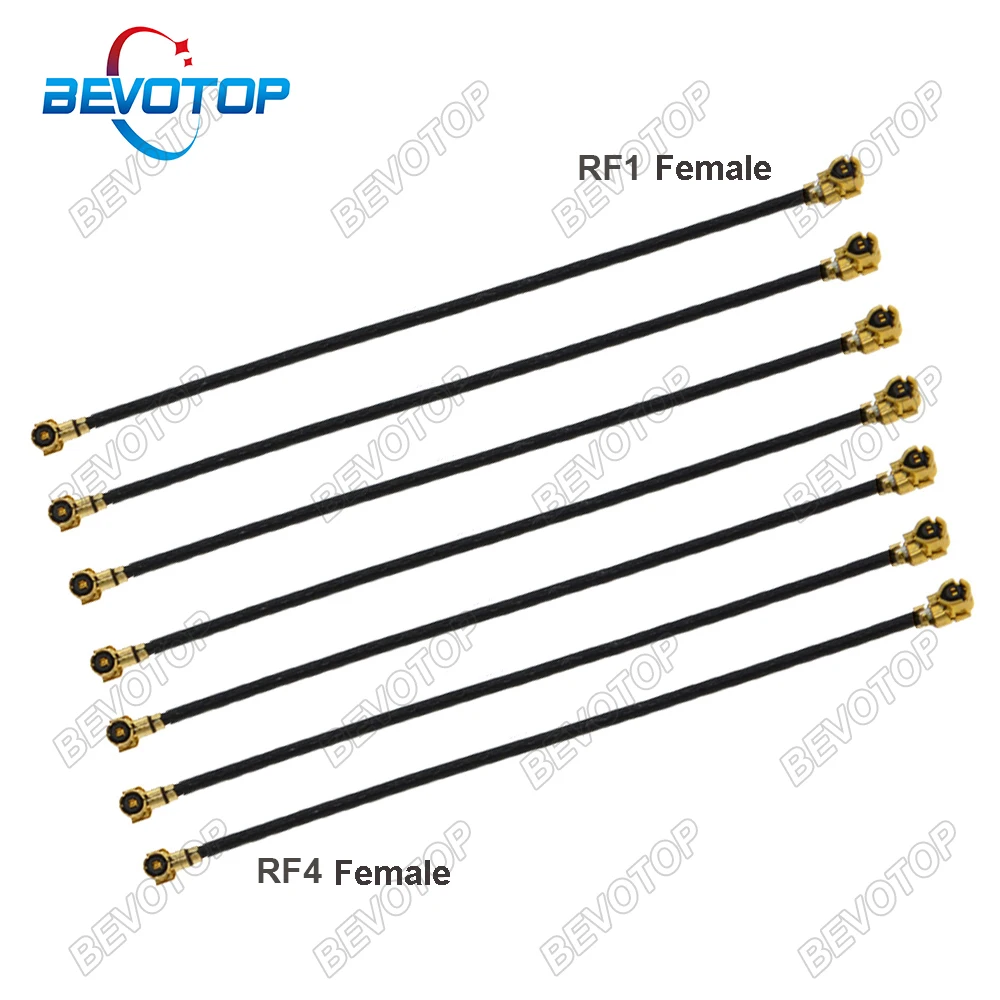 10pcs RF Pigtail Cable IPX UFL RF1 Female to RF4 Female Jack RF1.13  MHF4 Extension Jumper for Router 3g 4g Modem