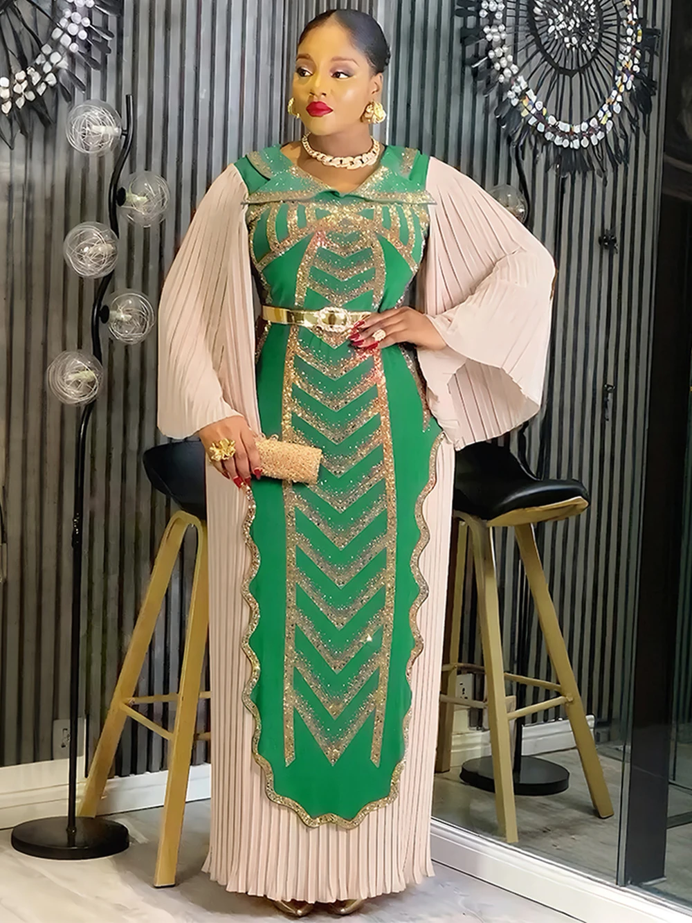 

Элегантные африканские платья для женщин, вечернее длинное платье Dashiki, халаты с бриллиантами, Анкара, Турция, наряды 2026, новая африканская одежда