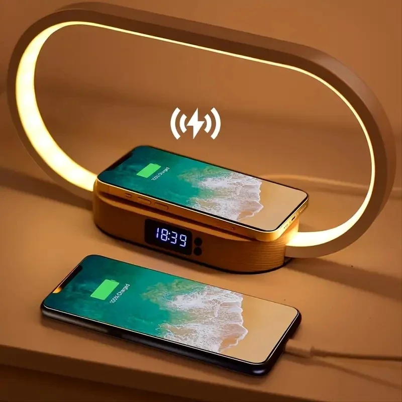 Quick Charge Wireless Charger with LED Night Lamp For IPhone15 14, 13, 12, 11/Pro/Max/Mini/Plus, X, XR, XS/Max, SE, 8/Plus