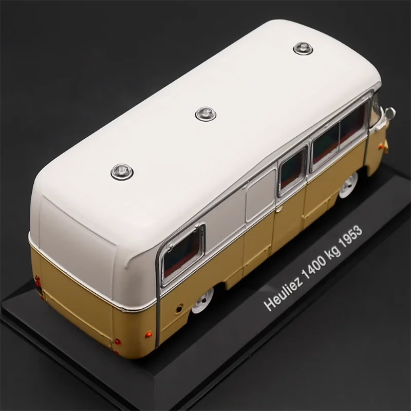 Diecast 1:43 Scale Ixo Heuliez 1400KG 1953 RV camping Vehicle Alloy Vehicle Model Finished Simulation Collection Gift Toys