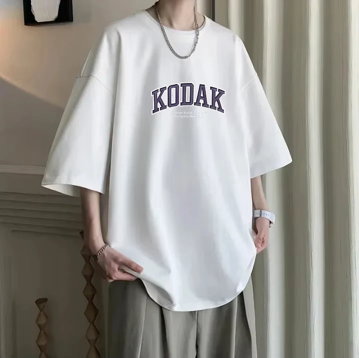 

KODAK Varsity Style Graphic T-shirt Luxury Retro College Aesthetic Premium Cotton Tee Casual Men Women Kids Summer Short Sleeve