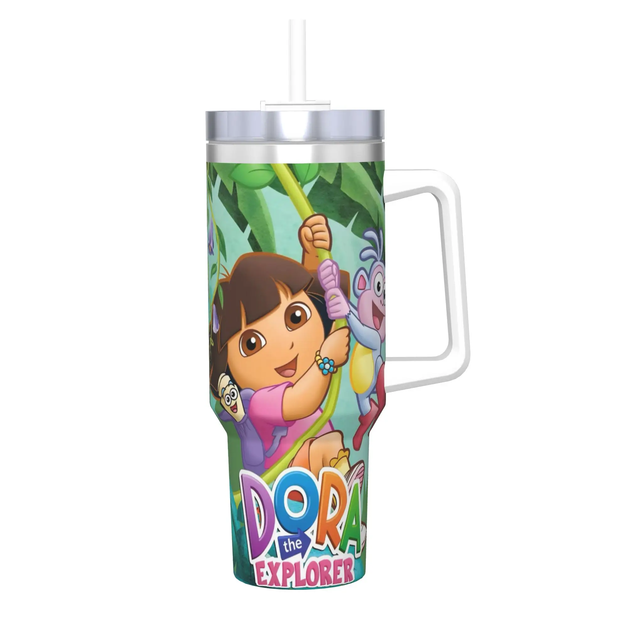 D-Doras The Explorers 40oz Tumbler Stainless Steel Double Wall Vacuum Insulated  Travel Mug With Straw