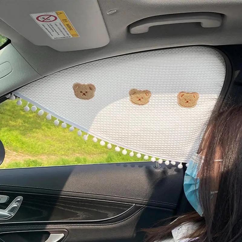 Car Window Cartoon Drapes Cartoon Sun Shades Sun Protection For Car Window Heat Insulation Side Window Drapes For Passengers