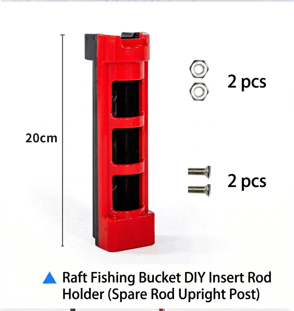 Angelrutenhalter für Tackle Box – tragbarer Rutenständer mit Befestigungsklemme für Bass-/Kajakangeln, Raft-/Karpfenangeln – Detail 8