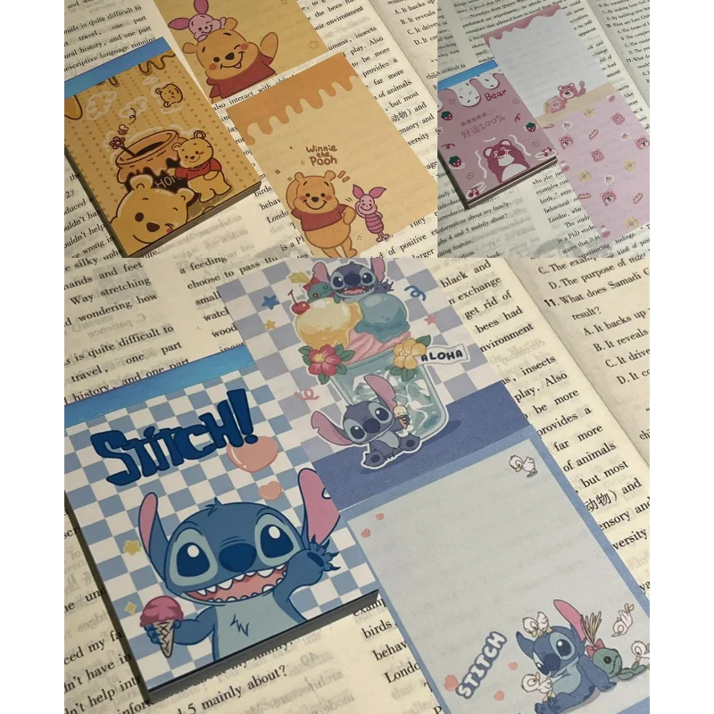 Disney Stitch Anime Notebook 70 Sheets/book Cartoon Cute High-Looking Account Paper Coloring Pages Student Stationery Gifts