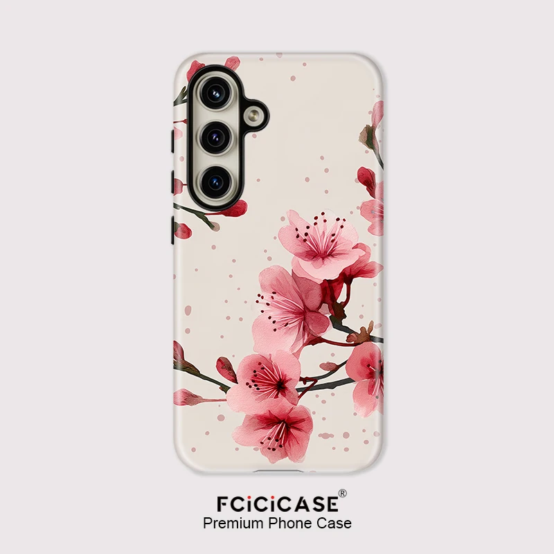 

Мягкий силиконовый чехол Fcicicase для телефона Samsung Galaxy A26 A26 A26 A36 A16 A56 5G, противоударный чехол с цветочным узором персикового цвета