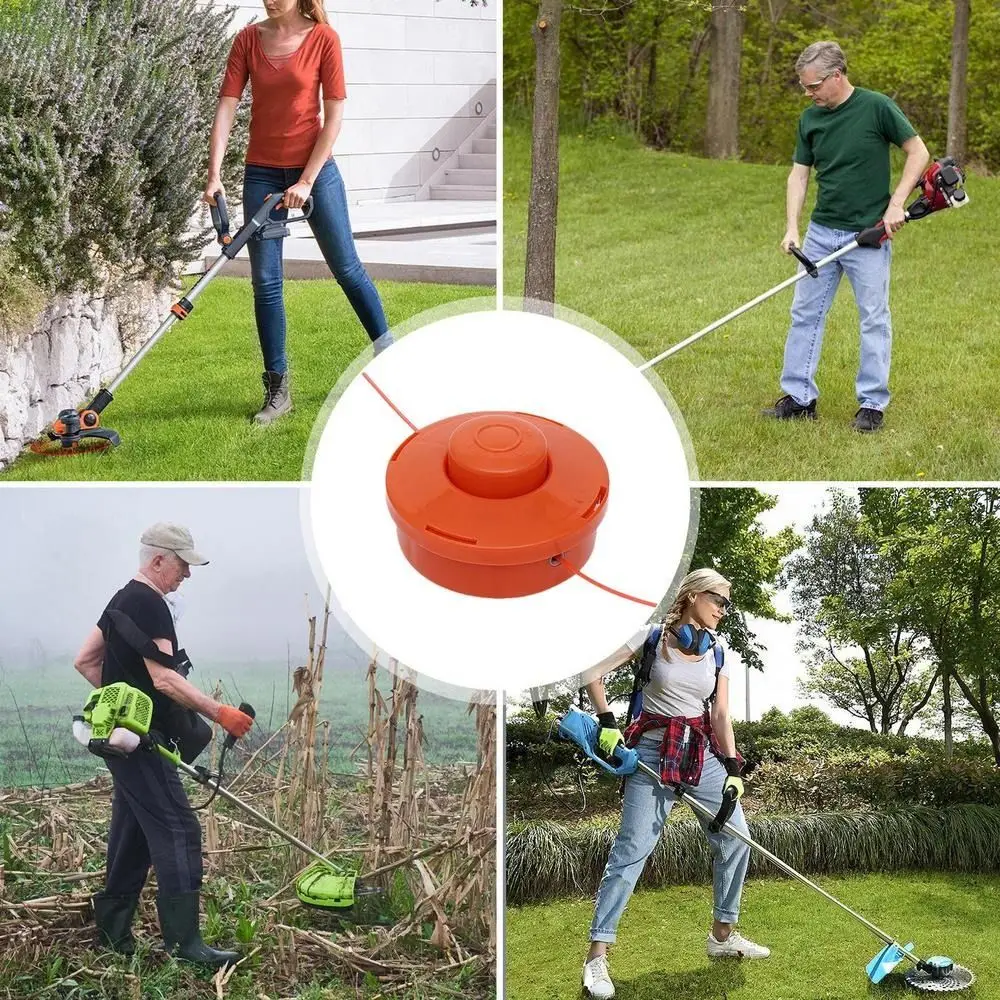 Time-saving Grass Trimmer Head Replacement Hardened Plastic High-Efficiency Universal Weeding Head Practical Easy To Install