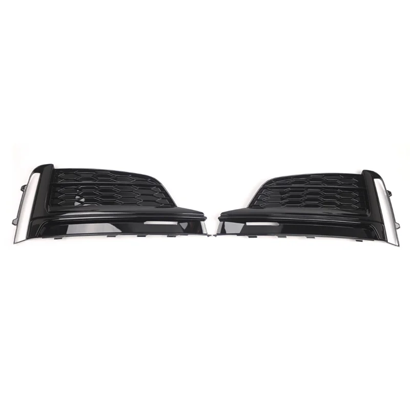 

Front Bumper Fog Light Grille Grill Cover For A5 S5 S-Line 2017-2019 Lower Bumper Grill 8W6807681F 8W6807682F