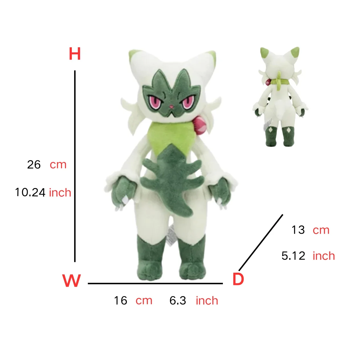 Floragato Sprigatito Meowscarada 플러시 장난감 애니메이션 피겨 모델 어린이를위한 선물 어린이 생일 선물 애니메이션 인형 카와이 귀여운