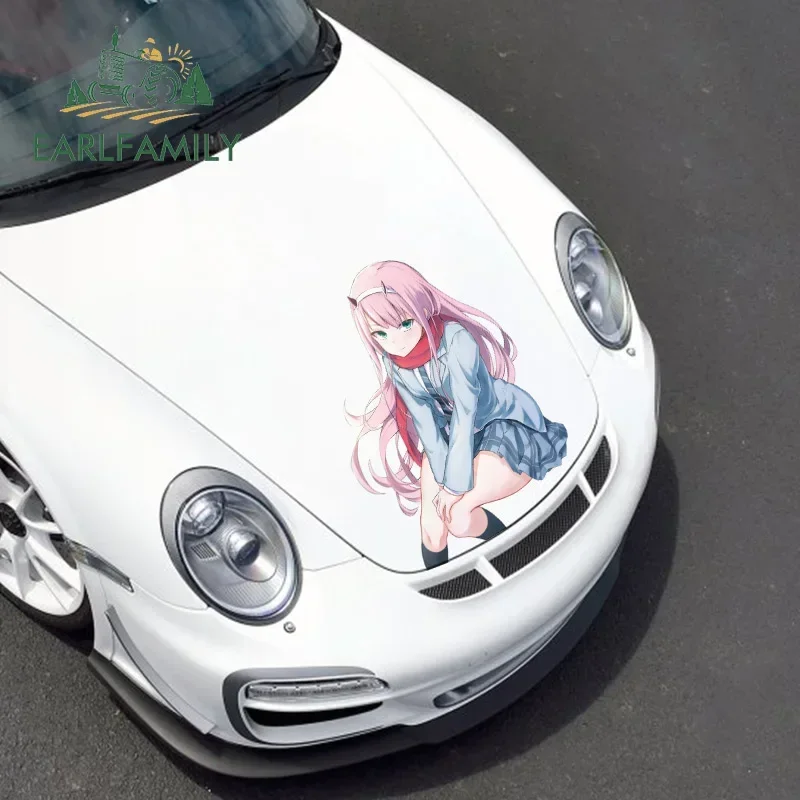 

EARLFAMILY 43cm x 30.1cm For Sexy Anime Creative Waterproof Car Stickers Scratch-Proof Auto Decal Motorcycle Personality Decor