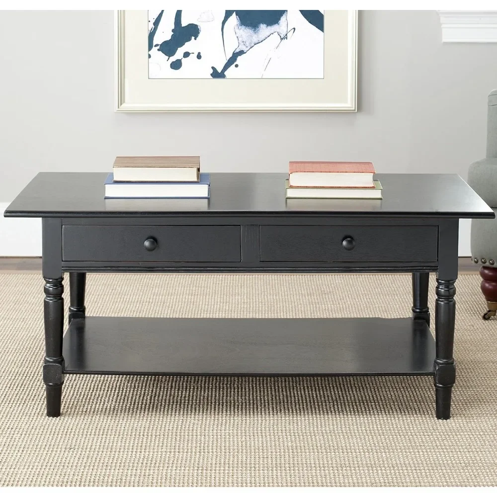 Coffee Table Crafted of Solid Pine Wood for A Living Room Den Library Bedroom or Study Assembly Required Free Delivery