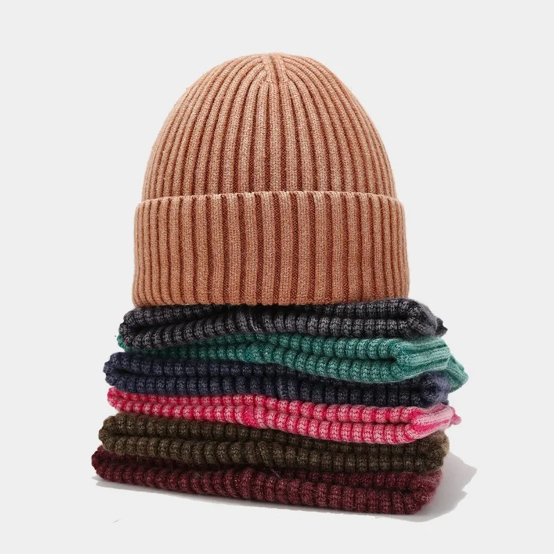 Neue Modische Strickmütze aus gewaschenem Kerngarn für Männer und Frauen, Winter-Outdoor-Wärmemütze mit Ohrenschutz und Kälteschutz – Detail 2