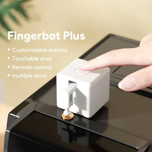 Tuya Zigbee/Bluetooth Fingerbot Plus Robot botón pulsador Bot hogar inteligente funciona con la aplicación Alexa Google Home Smart Life