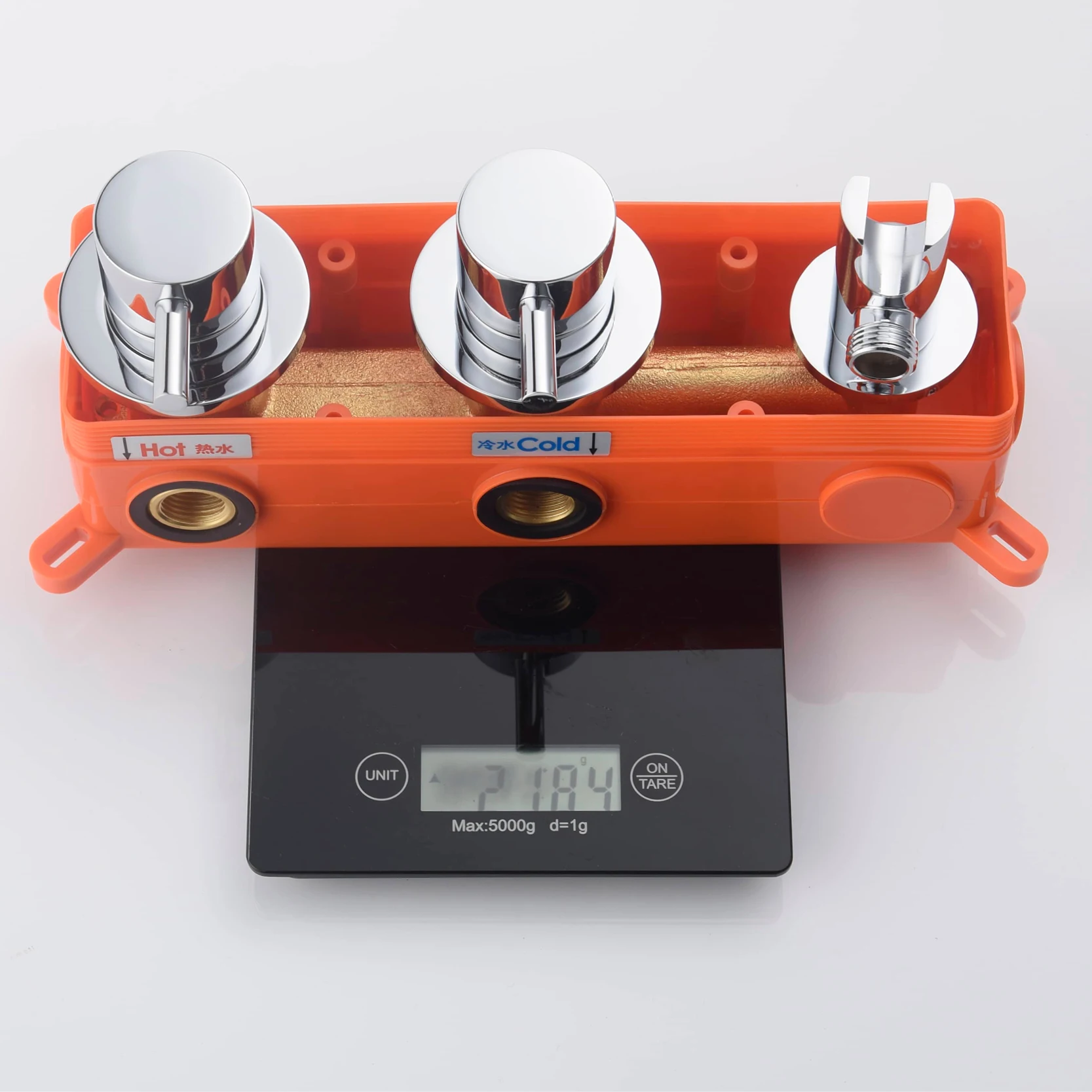 AITANA Minimalist Bathroom Brushed Nickel Shower System Wall-Mounted Modern Embedded Dual Function Rainfall And Handheld Brass