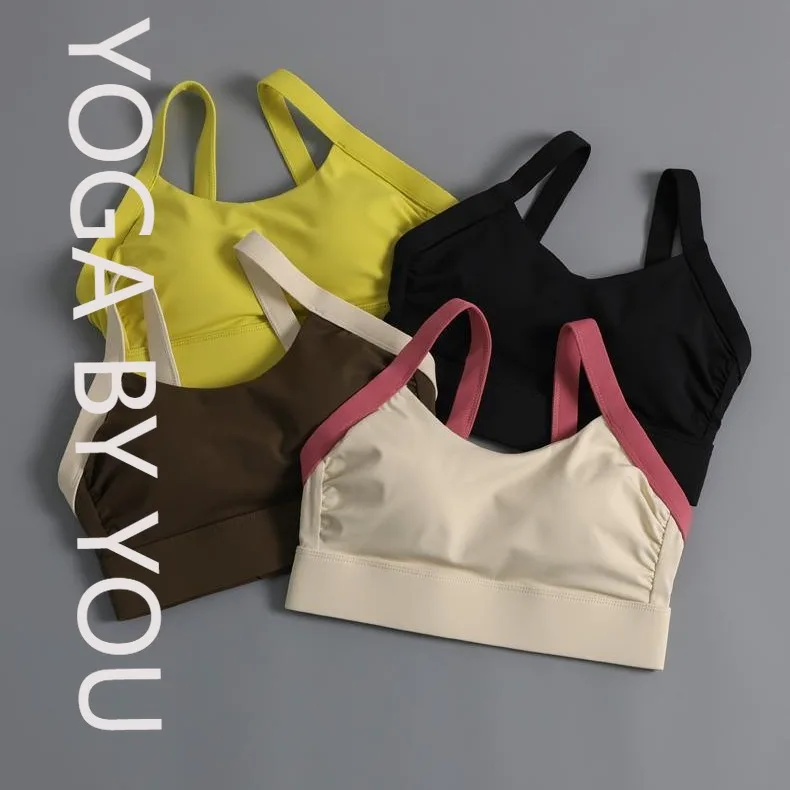 

2025 new high-strength beautiful back sports underwear women's shock-proof running gathering integrated anti-sagging fitness ves