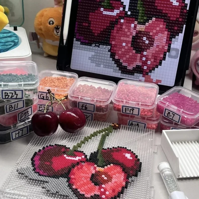 Color Cards Preschool-Friendly Single Color Beads – 1000pcs 2.6mm Fuse Beads, Hama & Perler Style Puzzle Beads, High-Quality