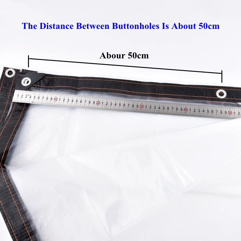 Película de plástico PE transparente a prueba de lluvia, lona de tela impermeable para jardín, balcón, invernadero, plantas suculentas, mantiene el