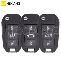 HE HU83/VA2 Blade Car Flip Key Shell Case For Peugeot 208 2008 308 3008 508 5008 Citroen C3 C5 C6 C4-Cactus C-Elysee