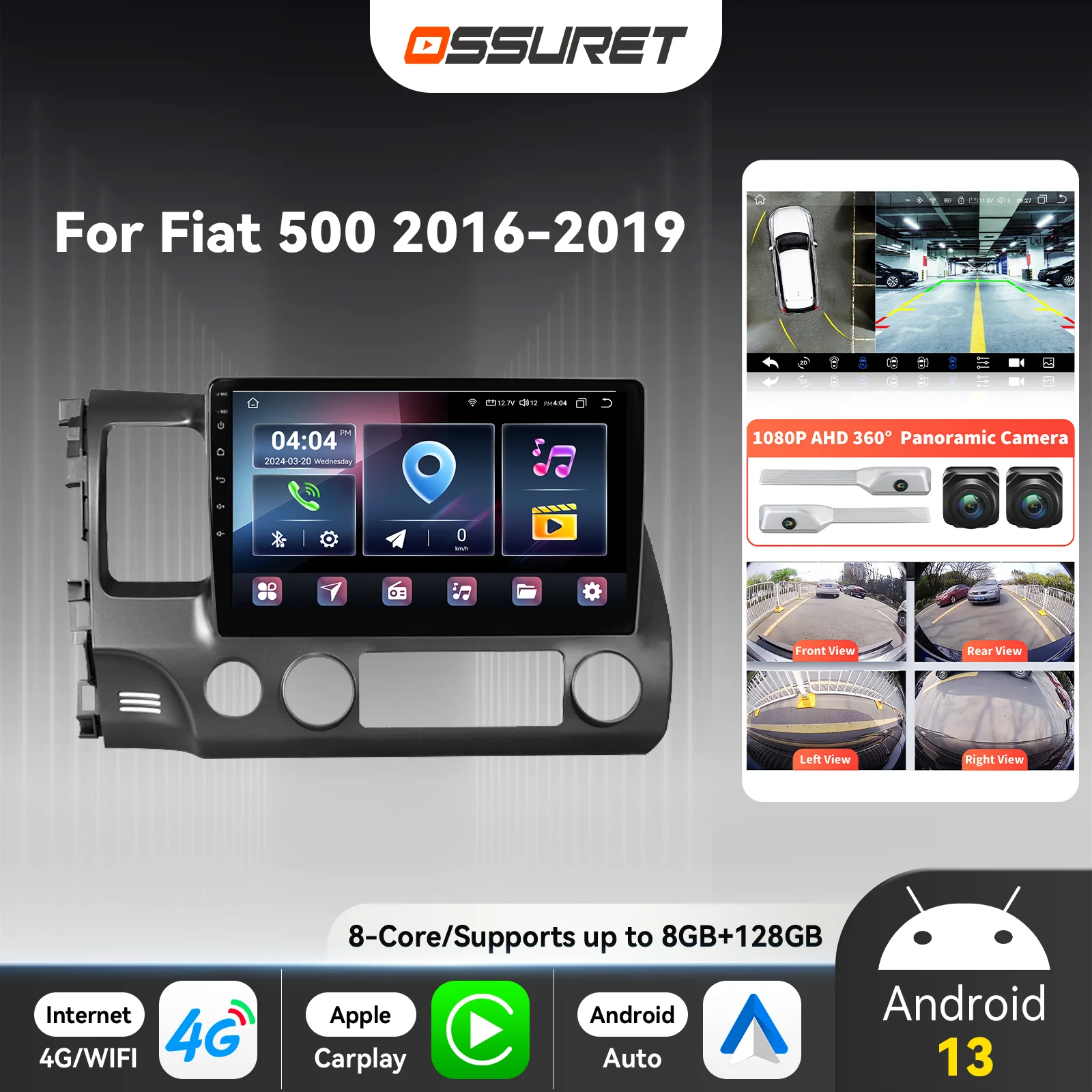 

2DIN Android Auto автомобильная интеллектуальная система радио для Honda Civic 2006-2011 DSP Carplay мультимедиа 4G 8 ядер авторадио GPS стерео