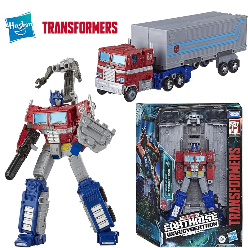 Hasbro Transformers Earth Rise WFC-E11 Optimus Prime 20Cm Leader Class Anime Oryginalna figurka akcji Model Zabawka Kolekcja prezentów