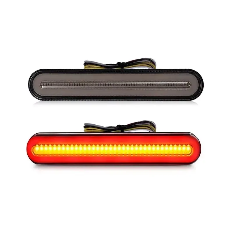 

For DRL Flowing Turn Signal Lamp Warning Lamp 100 Led Tail Light 3 in 1 Truck Trailer RV ATV UTV SUV 12V 24V