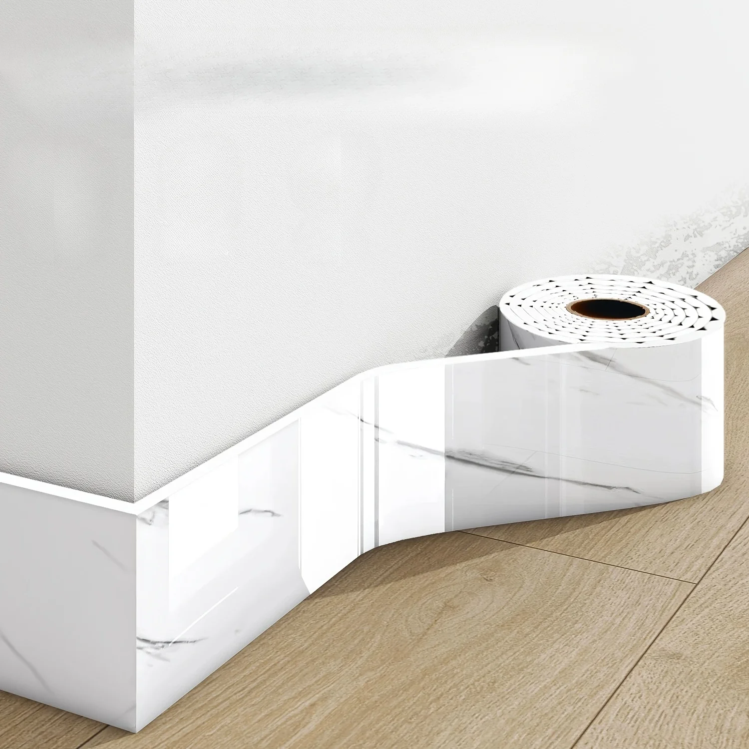 

Edge Strips Foot Lines Wall Stickers Self Adhesive Skirting Board Waistline Window Sills Door Frames Border Wrapping Decorative